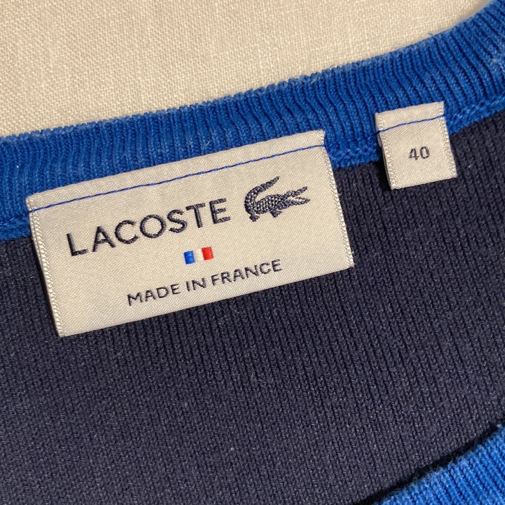 Lacoste pullover dynamic Colorblocking blues 40 - Picture 14 of 14
